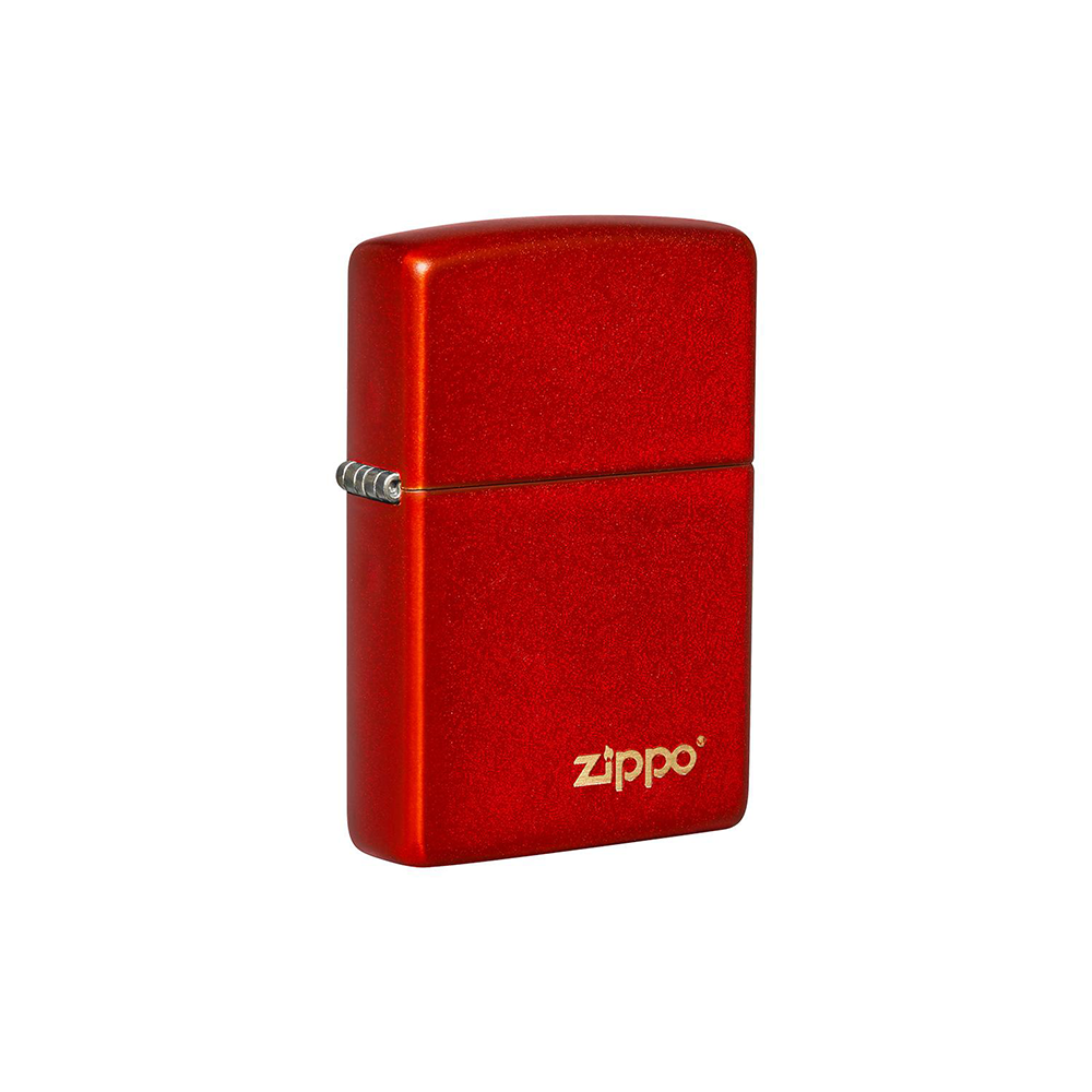 Zippo 49475ZL Metallic Red Matte Zippo Logo_3