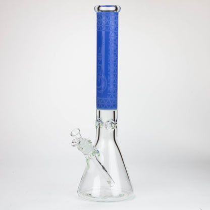 Genie | 17" sandblasted artwork tube 7 mm glass water bong [GB21005]_11