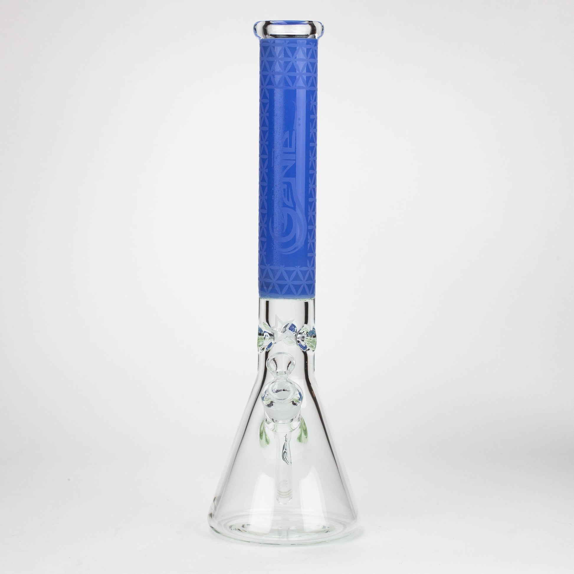 Genie | 17" sandblasted artwork tube 7 mm glass water bong [GB21005]_14