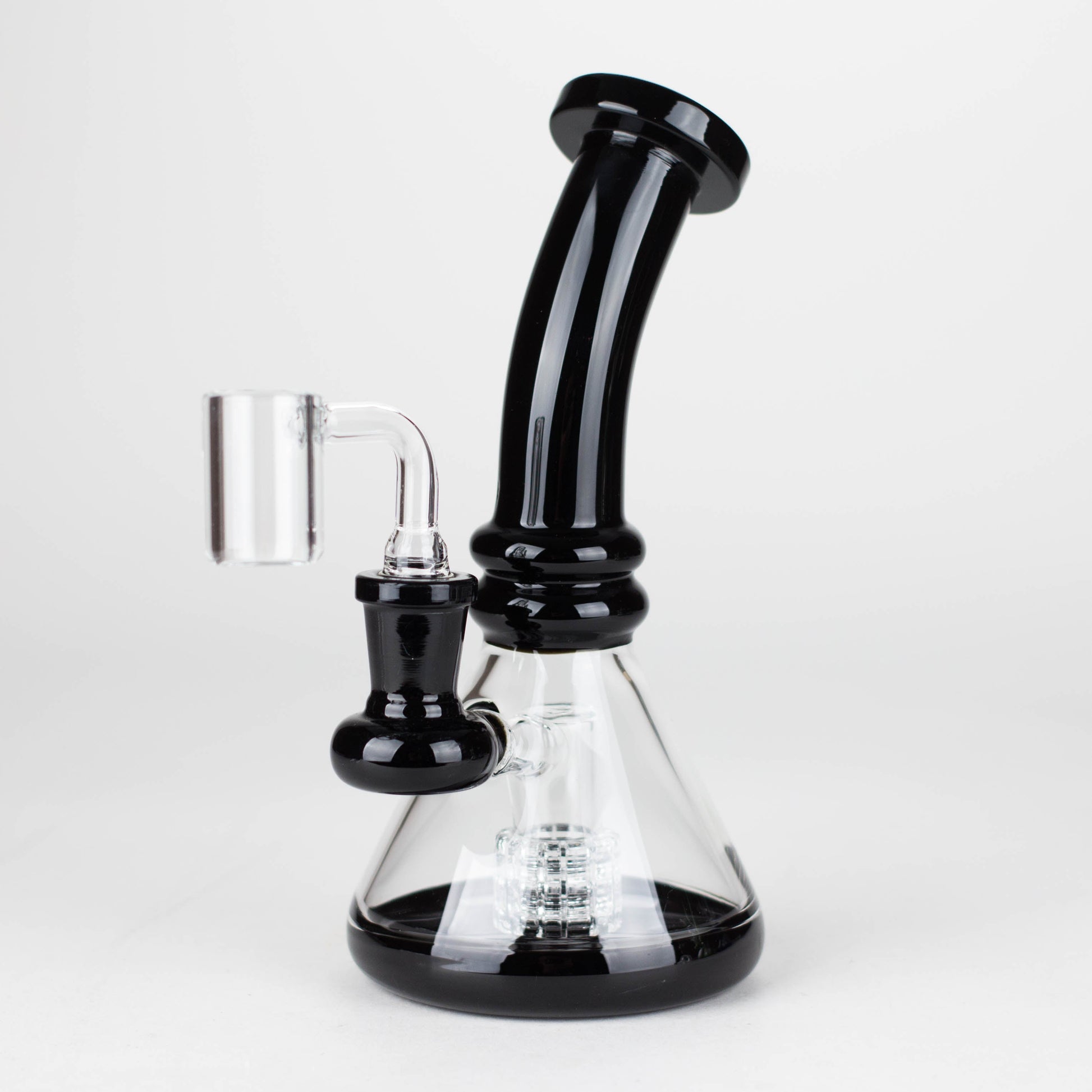 7"  2-in-1 Color accented Rig with perc (Banger and Bowl Included)_6