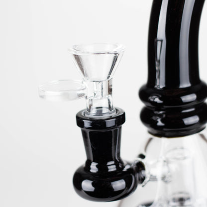 7"  2-in-1 Color accented Rig with perc (Banger and Bowl Included)_12