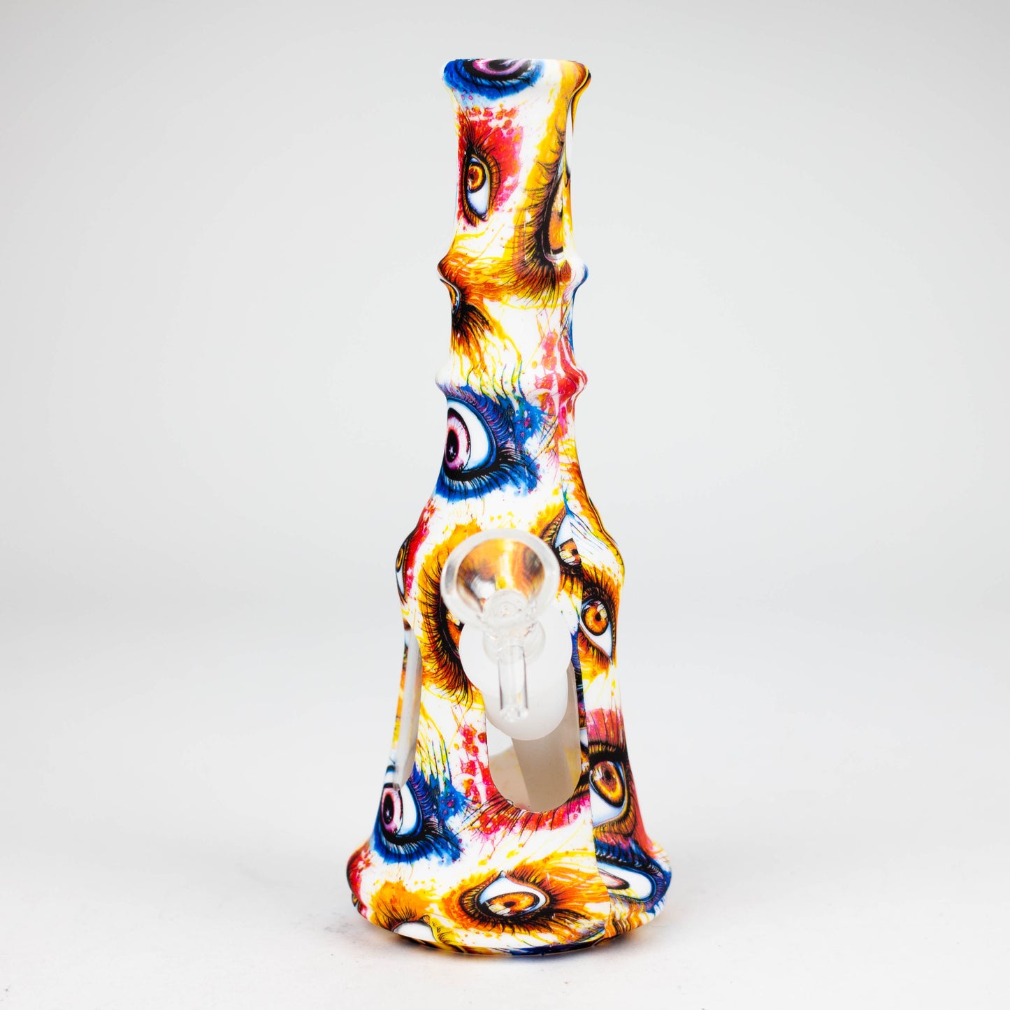 8" Silicone+Glass bong-Assorted [079B]_3