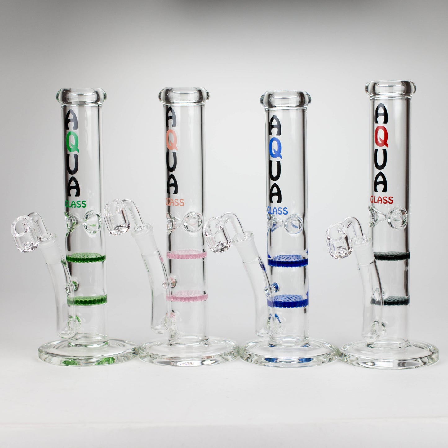 AQUA | 10" Dual Honeycomb rig with quartz banger [B1]_0