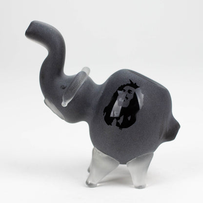 4.25" Elephant Frosted Glass Pipe - Assorted Colors [PIP187]_2