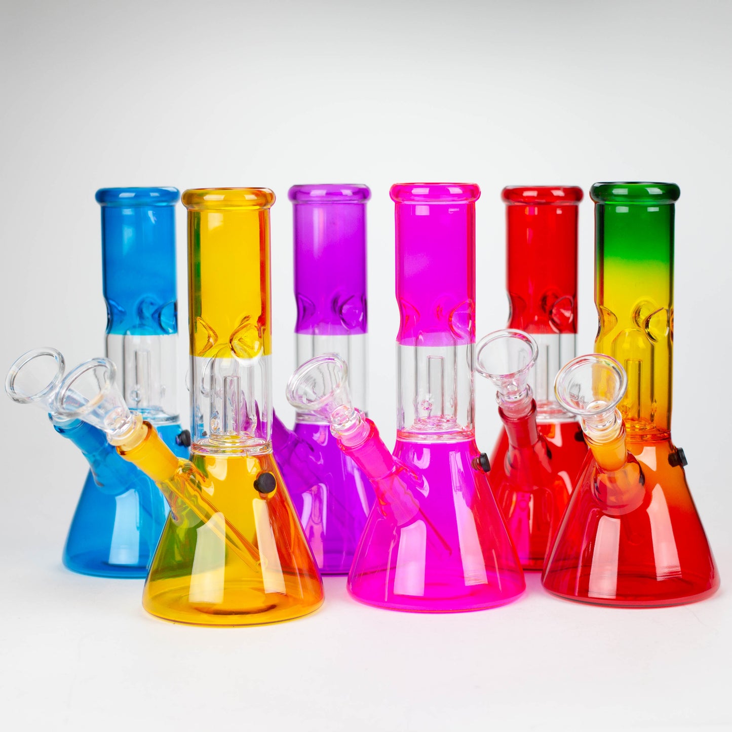 8" single dome Percolator glass water bong [GHWP-24]_0