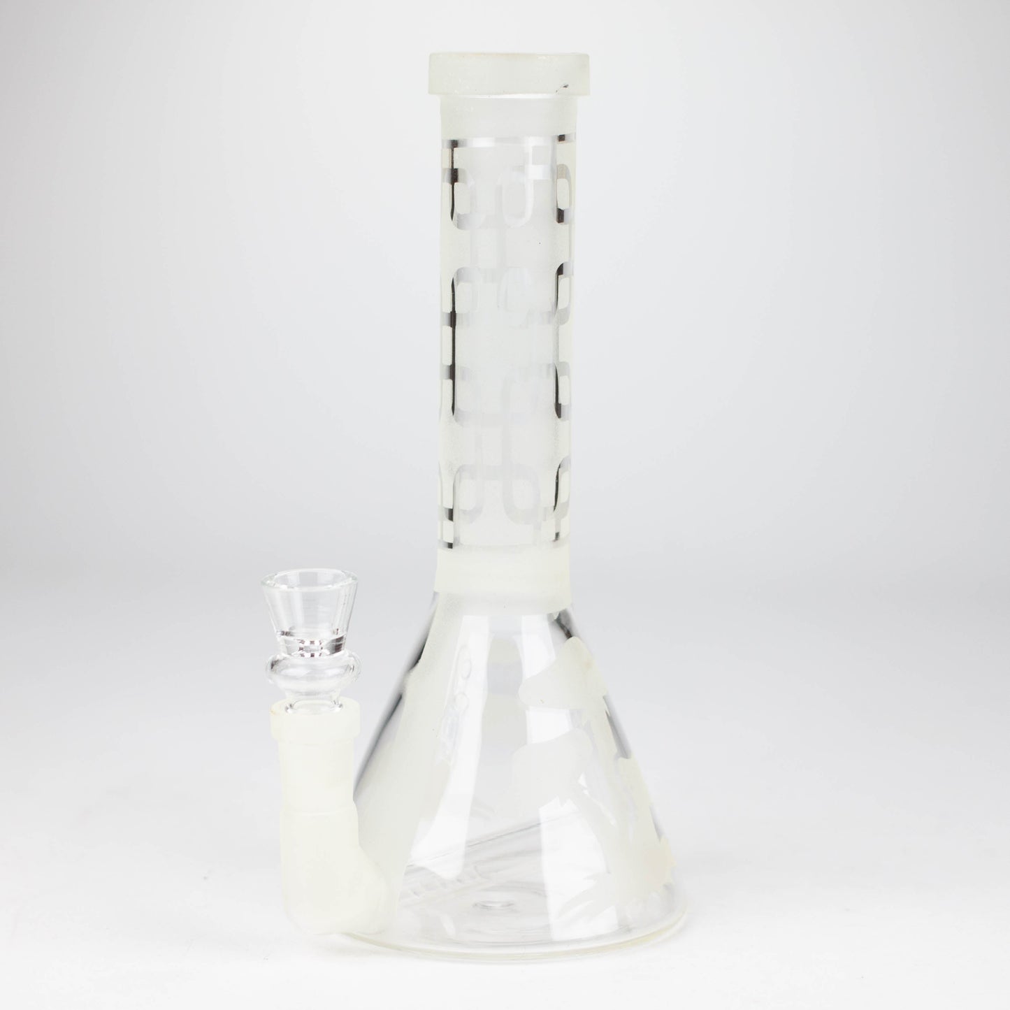 8" GLOW IN DARK BEAKER GLASS BONG_0