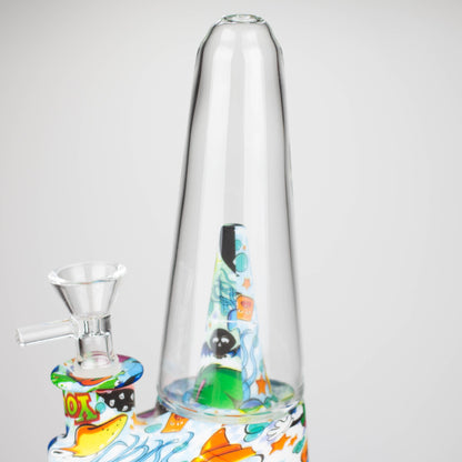 8.5" Silicone cone shape water bong-Assorted [H151P]_4