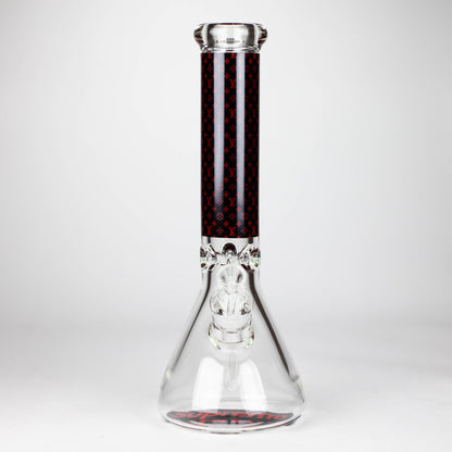 14" Luxury Pattern 9mm glass bong [PIP871]_12