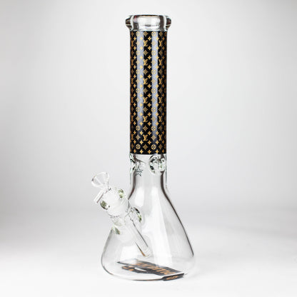 14" Luxury Pattern 9mm glass bong [PIP871]_9