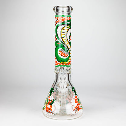 14" Cobra snake Glow 9mm glass bong [PIP868]_1