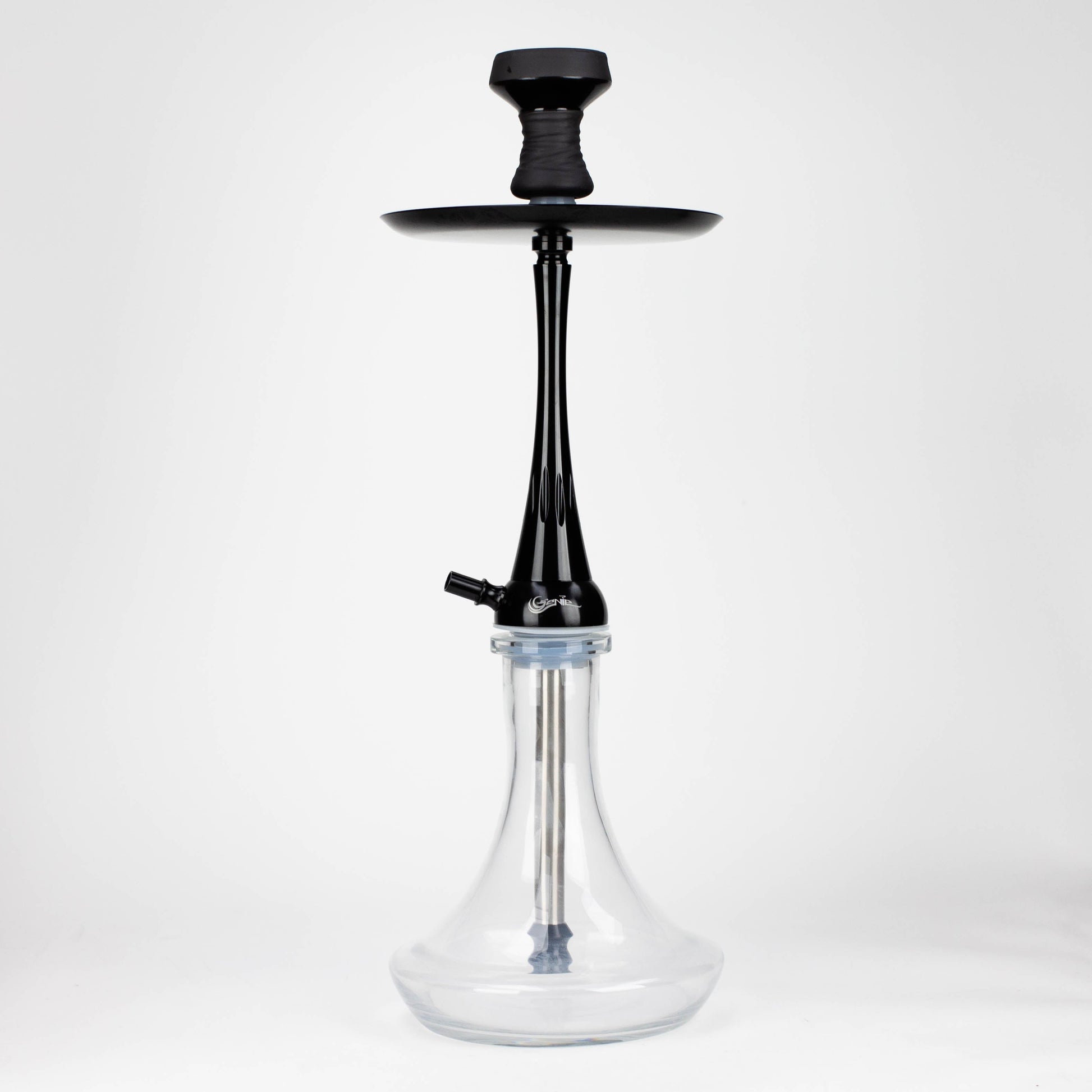 Genie | 22.5″ Aluminum Hookah with Diffuser,Tray, and Soft Touch Silicone Hose [SS-04]_10