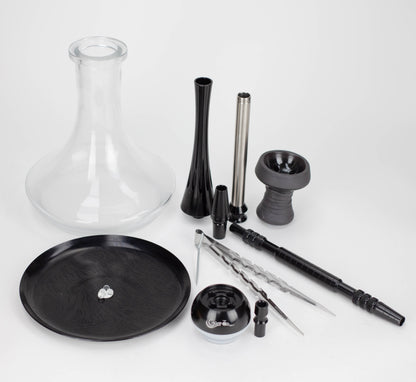 Genie | 22.5″ Aluminum Hookah with Diffuser,Tray, and Soft Touch Silicone Hose [SS-04]_8