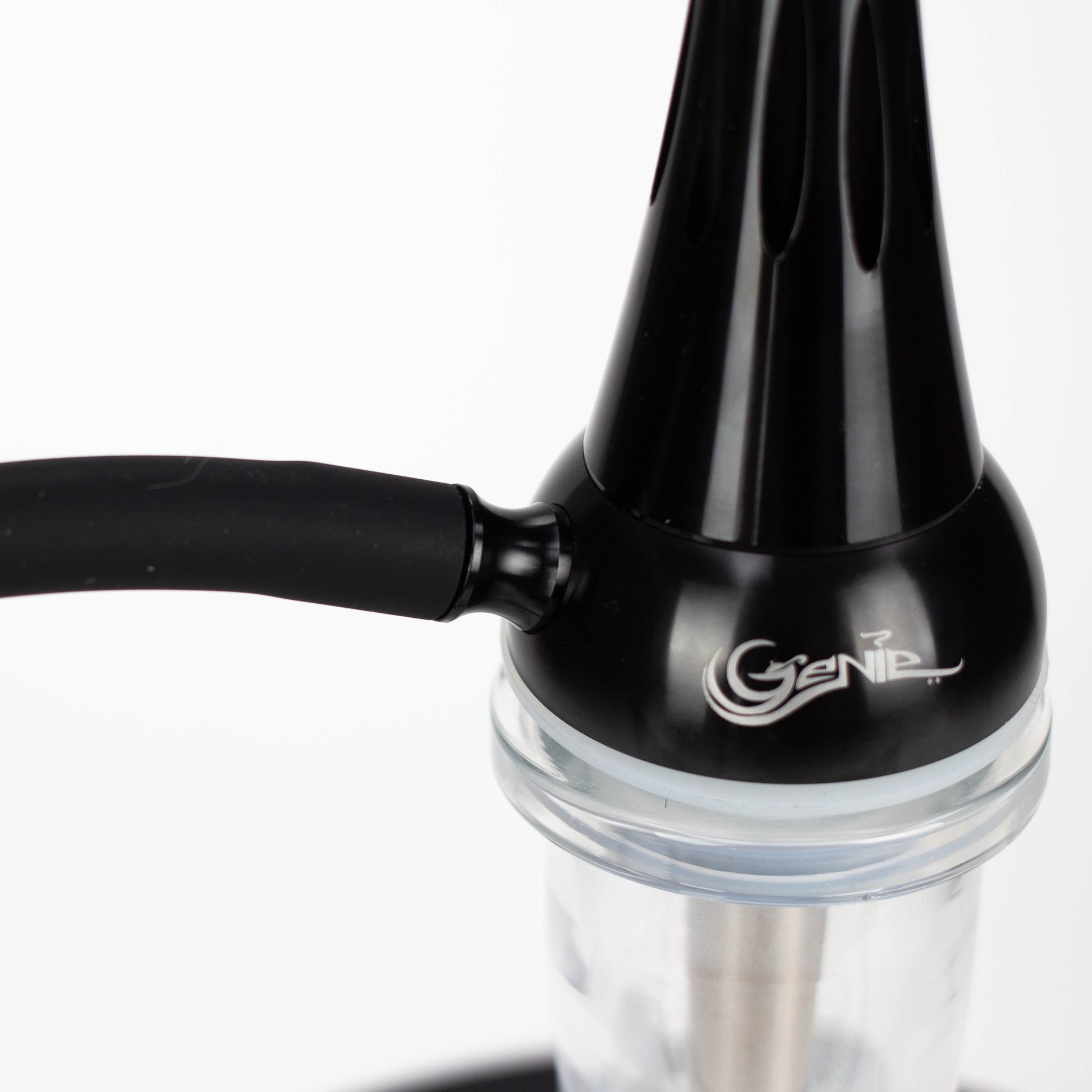 Genie | 22.5″ Aluminum Hookah with Diffuser,Tray, and Soft Touch Silicone Hose [SS-04]_3