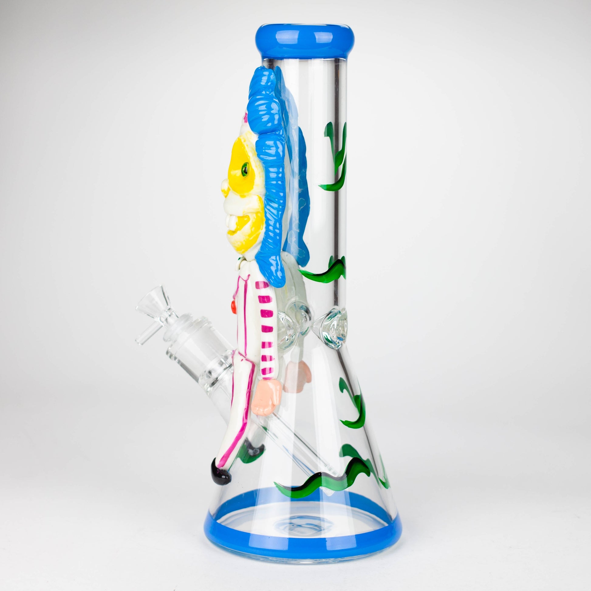 13" Resin 3D artwork 7mm Clown glass beaker  [DY511]_1