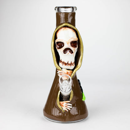 10" Resin 3D artwork Skull glass beaker [DY404]_2