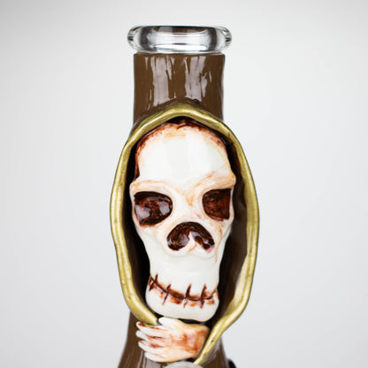 10" Resin 3D artwork Skull glass beaker [DY404]_4