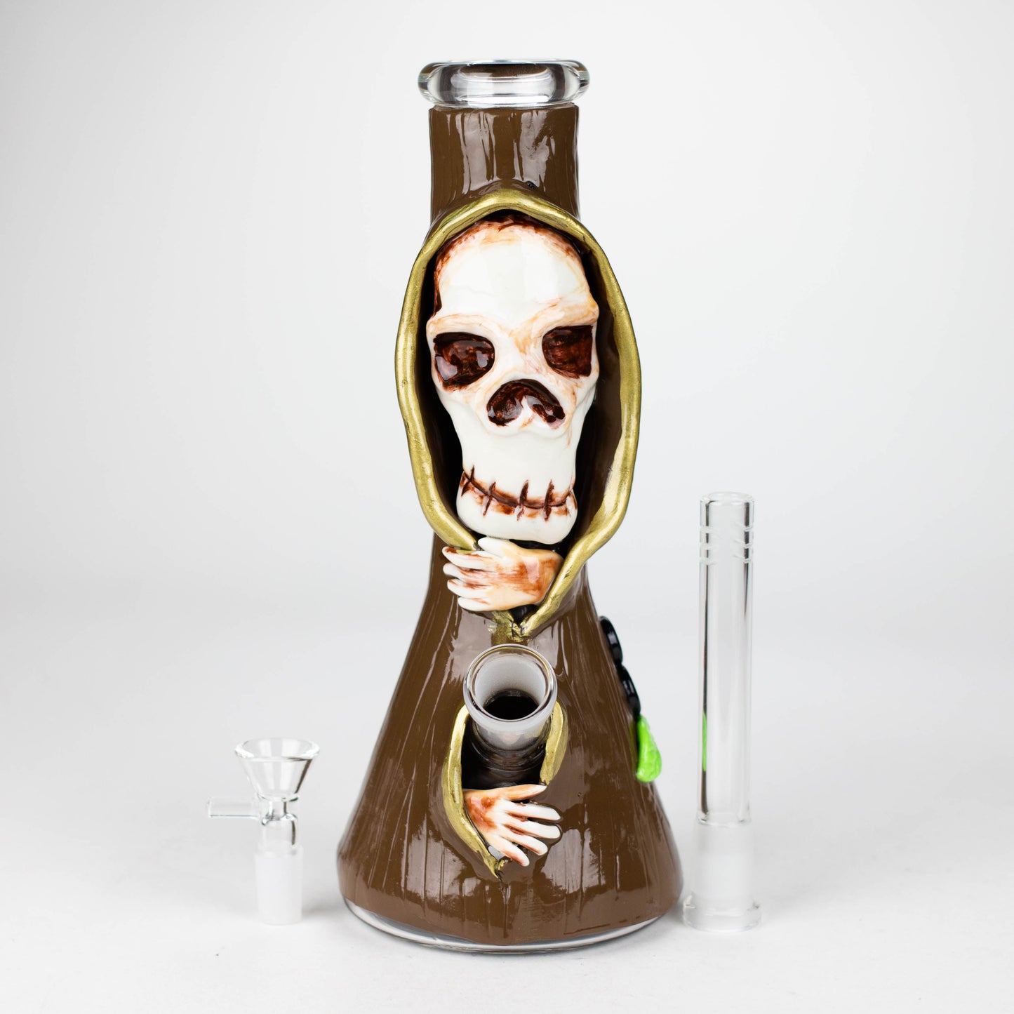 10" Resin 3D artwork Skull glass beaker [DY404]_7