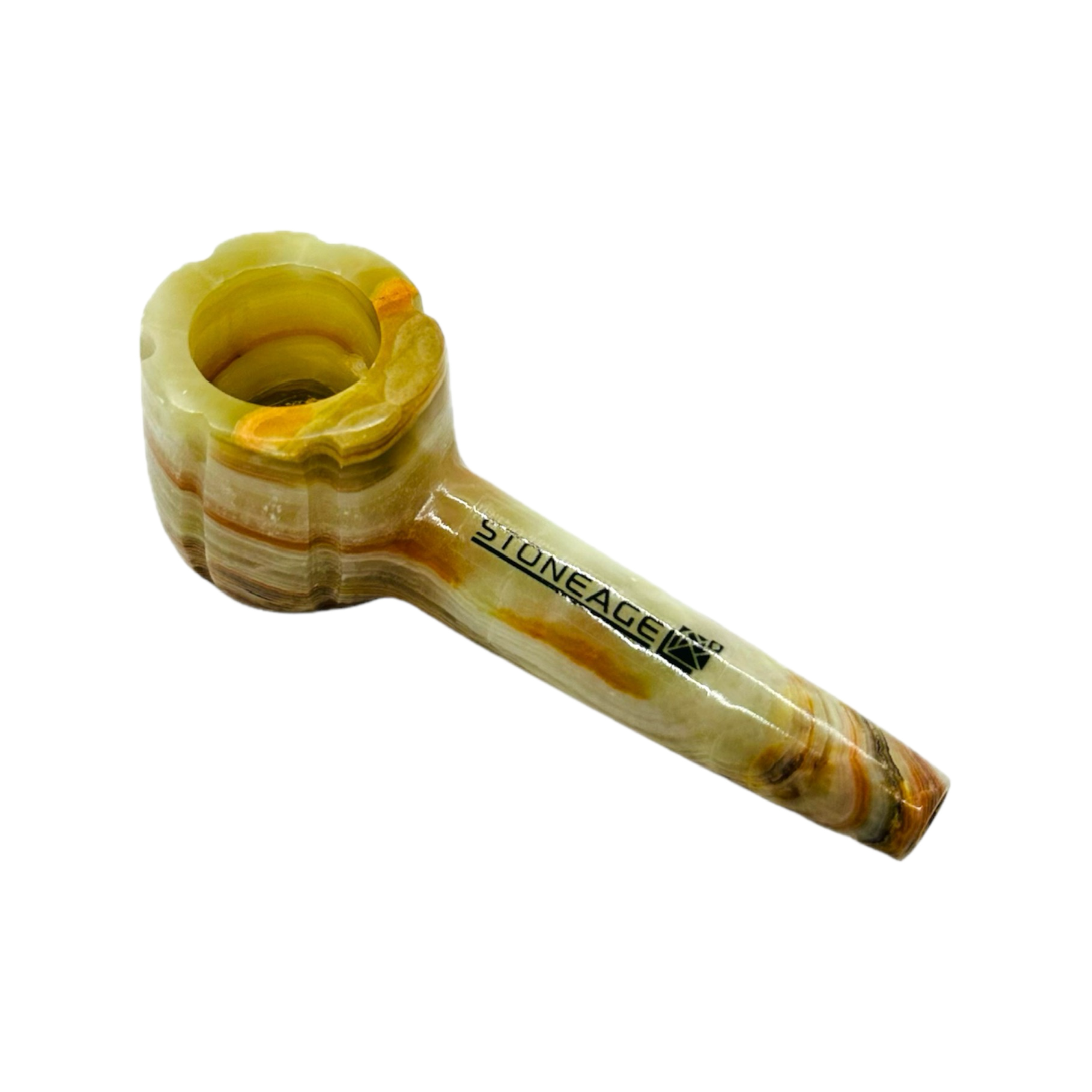 StoneAge | 4" Handmade Tobacco Smoking Pipe – Model: Bowl Design, Includes Gift Box_2