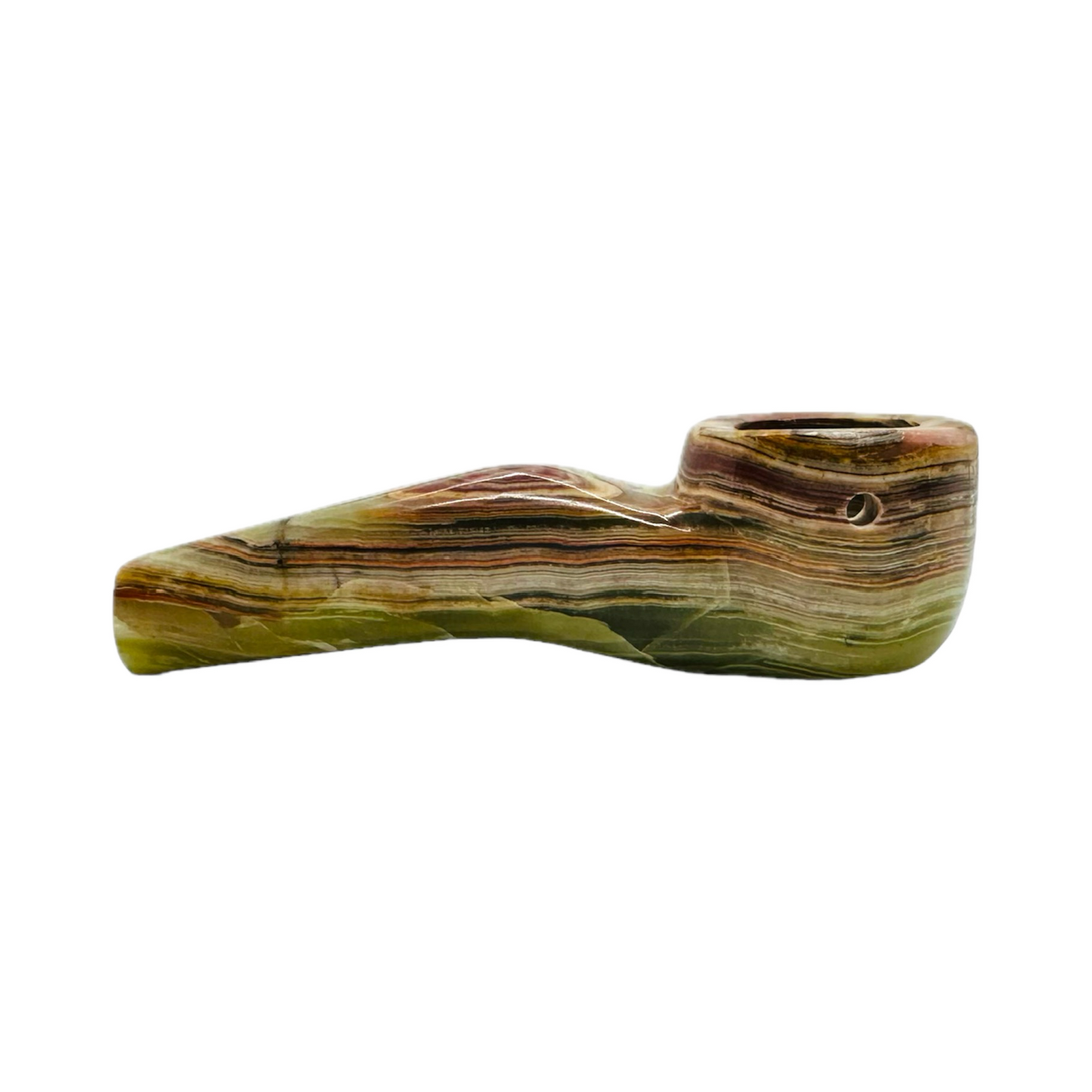 StoneAge | 4" Handmade Tobacco Smoking Pipe – Model: Curve, Includes Gift Box_4