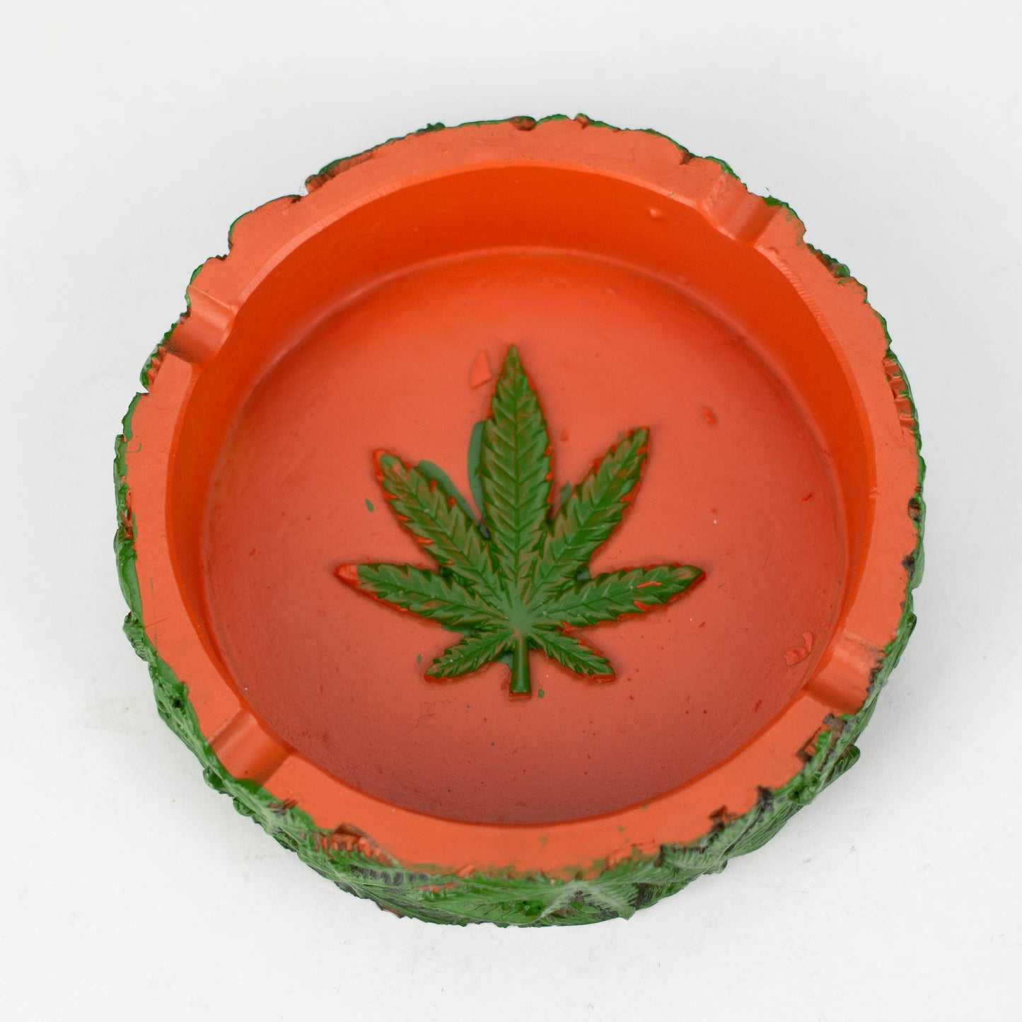 Green Leaf Resin Ashtray [RT-42]_1