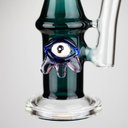 10" Color tube glass bong with eye_5