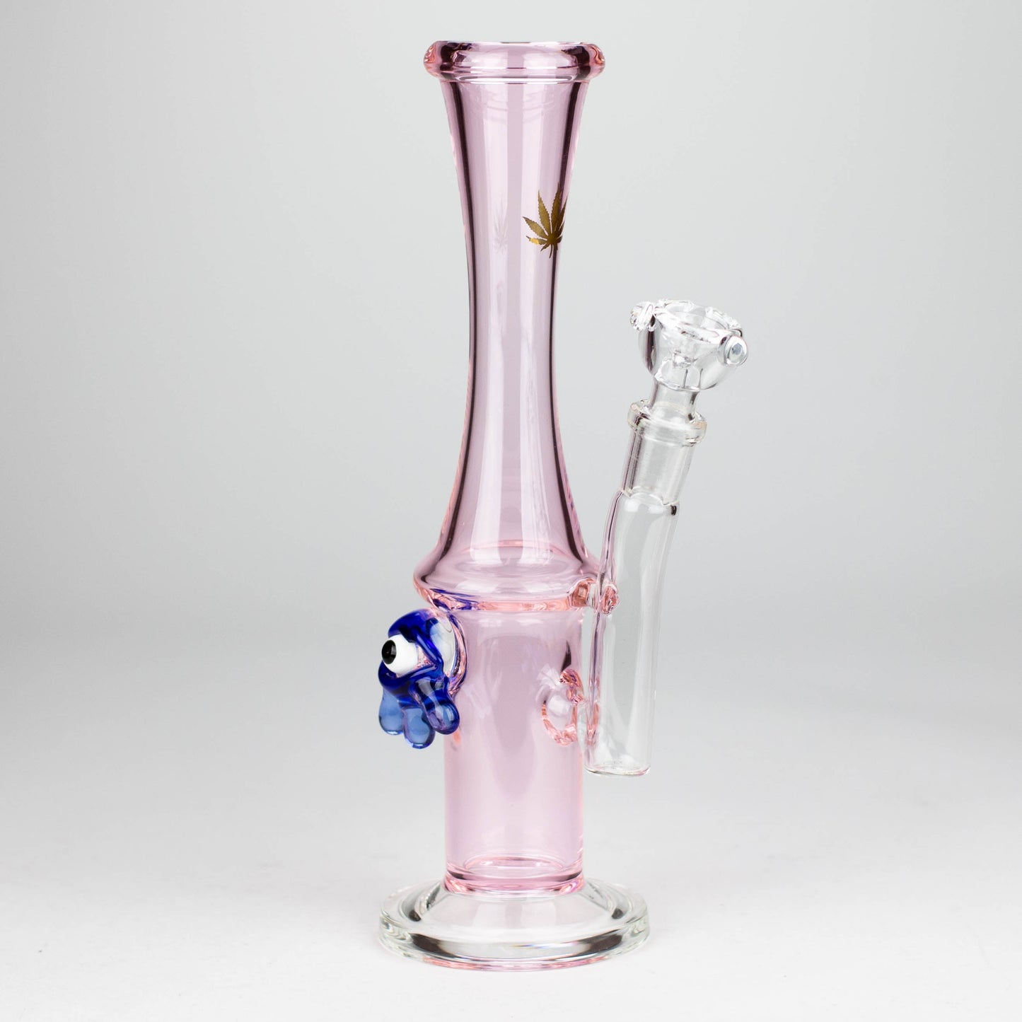 10" Color tube glass bong with eye_11