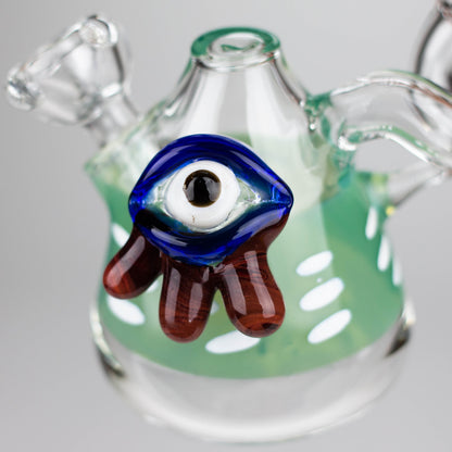 4" Cone bubbler with eye decoration-Assorted_5