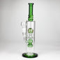 14" Color accented percolator glass bong with ball & Arm diffuser_3