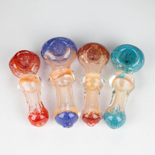 4" Gold Fumed Hand Pipe Pack of 2 [BZS-0092]_0