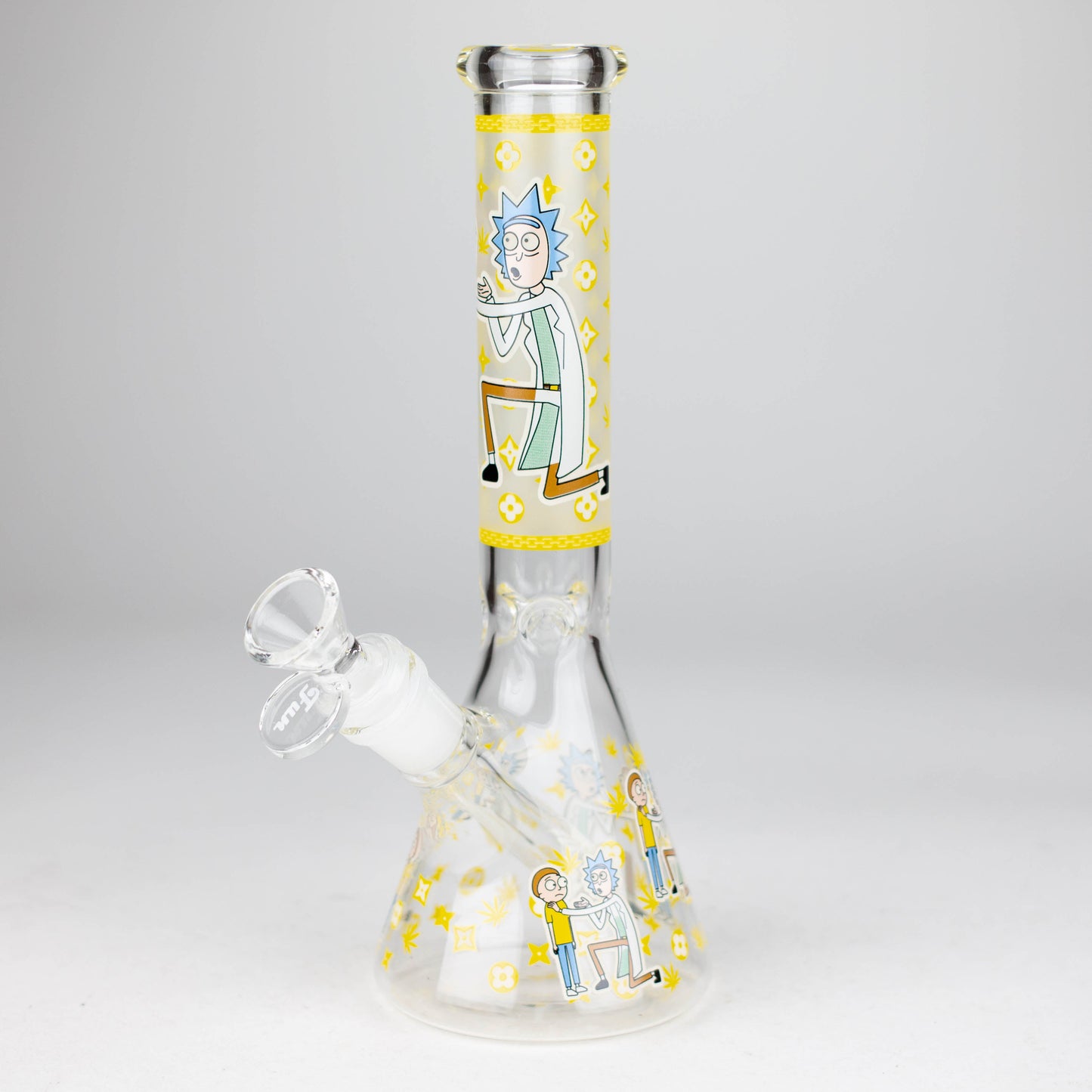 9"  Glow In The Dark 4mm glass bong [S60]_17