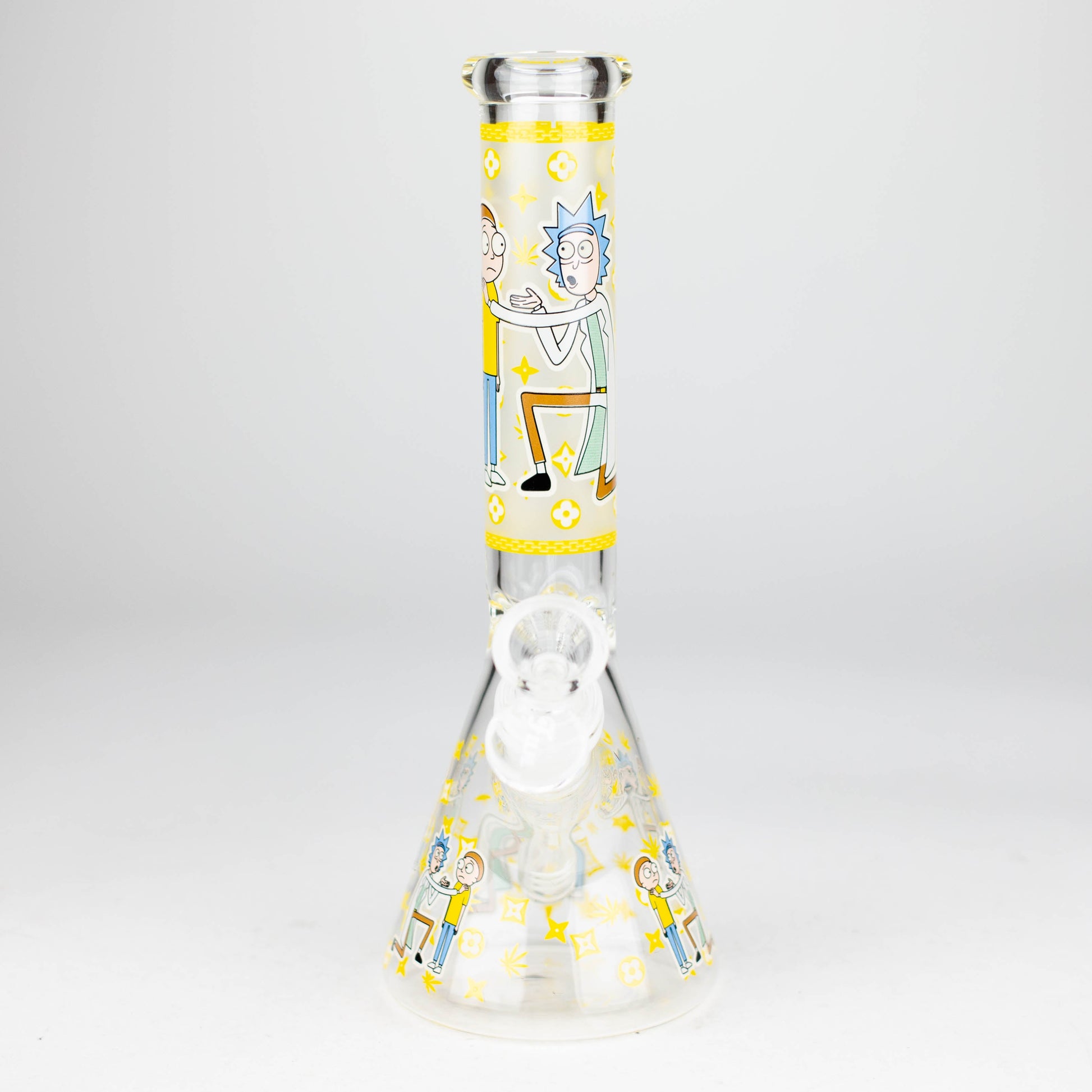 9"  Glow In The Dark 4mm glass bong [S60]_12