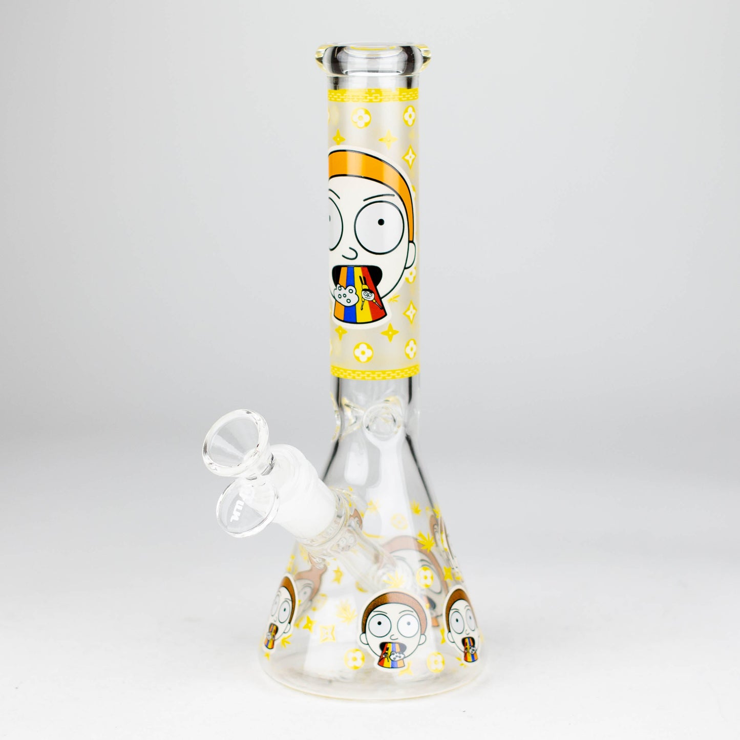 9"  Glow In The Dark 4mm glass bong [S60]_1