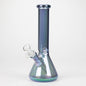 10" Solid Color Eletroplate Glass Beaker Bong_2