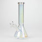 10" Solid Color Eletroplate Glass Beaker Bong_4