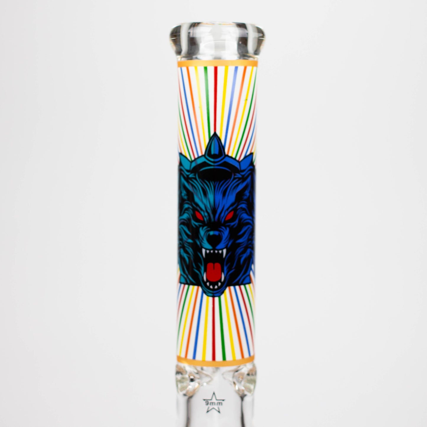 16" Glow in the dark 9mm glass water bong [GBT2301]_7