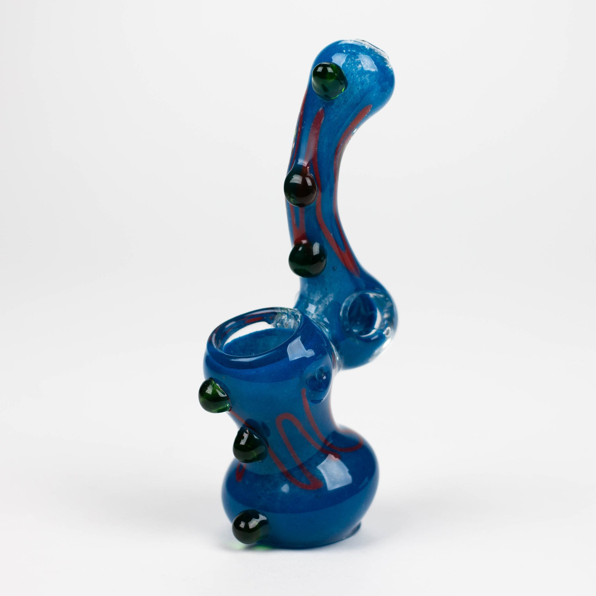 6" Single chamber fancy glass bubbler_1