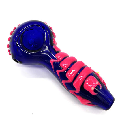 Scorpion Glow In The Dark Glass Smoking Spoon Hand Pipe_3