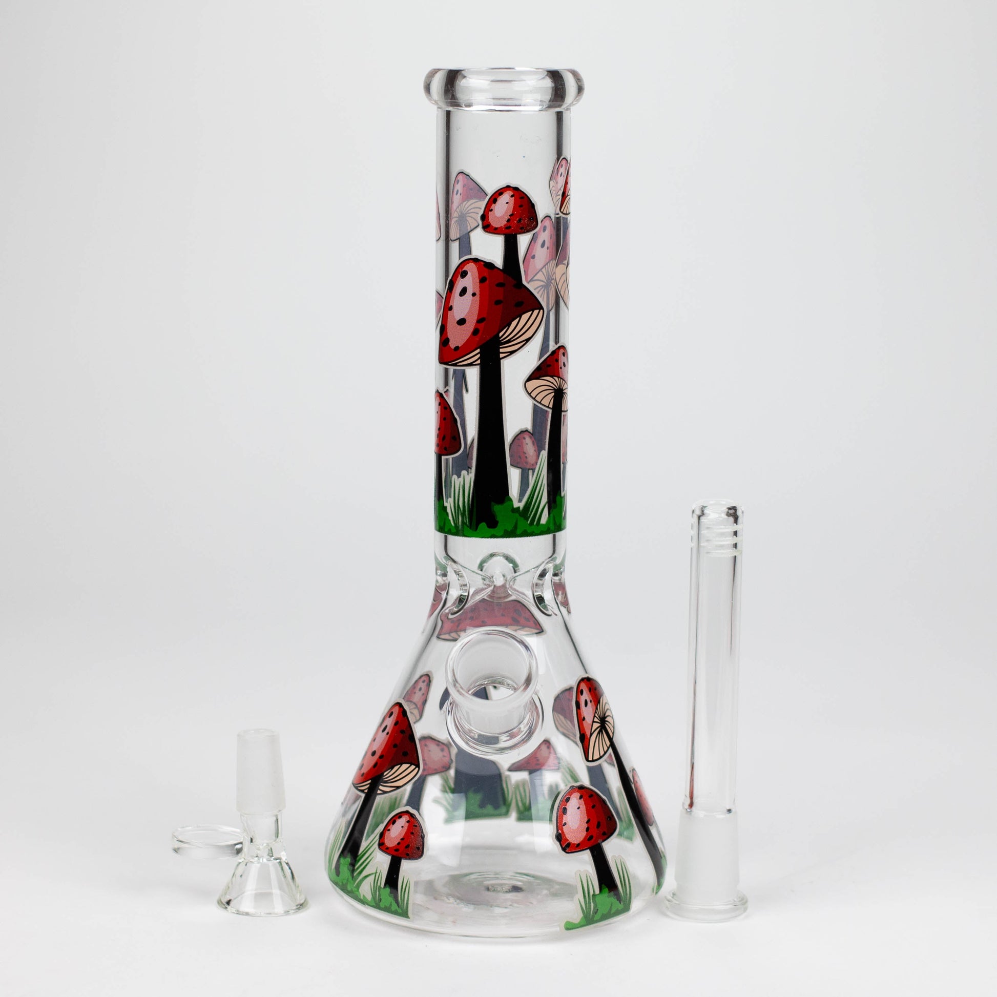 10" Glow in the dark Glass Bong With  Mushroom Design_10