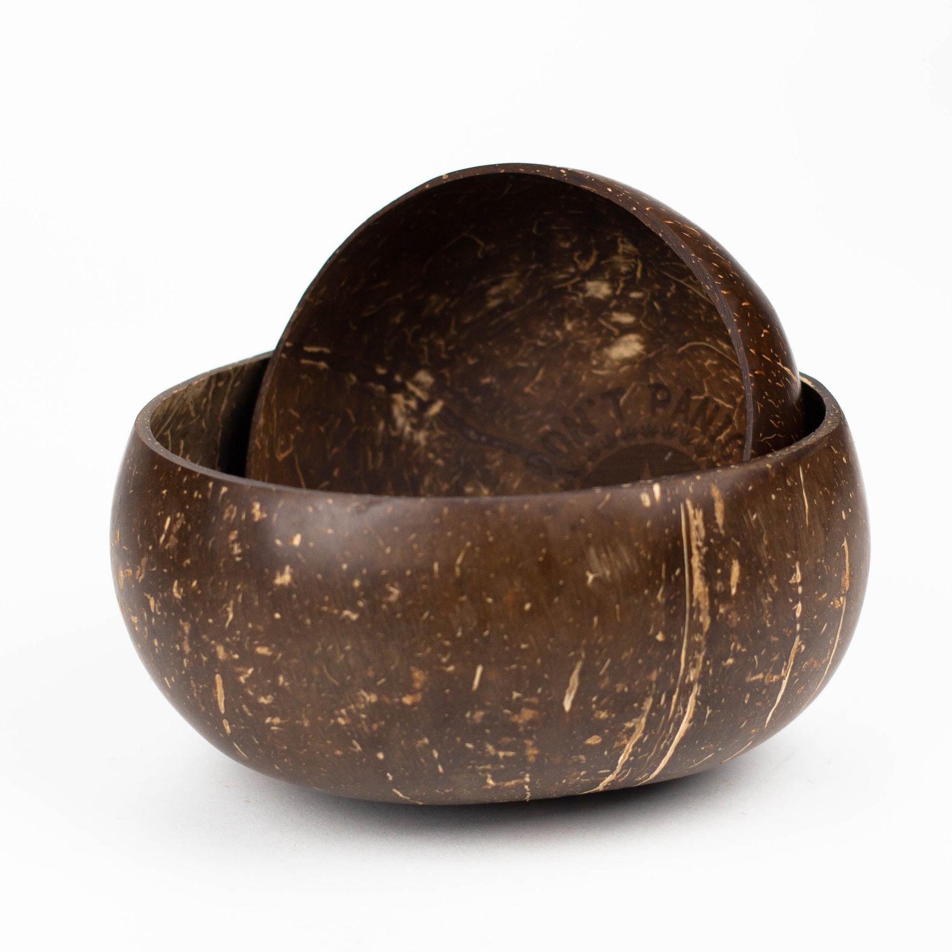 Organic Coconut shell  "Don't Panic It's Organic" Mixing Bowls_2