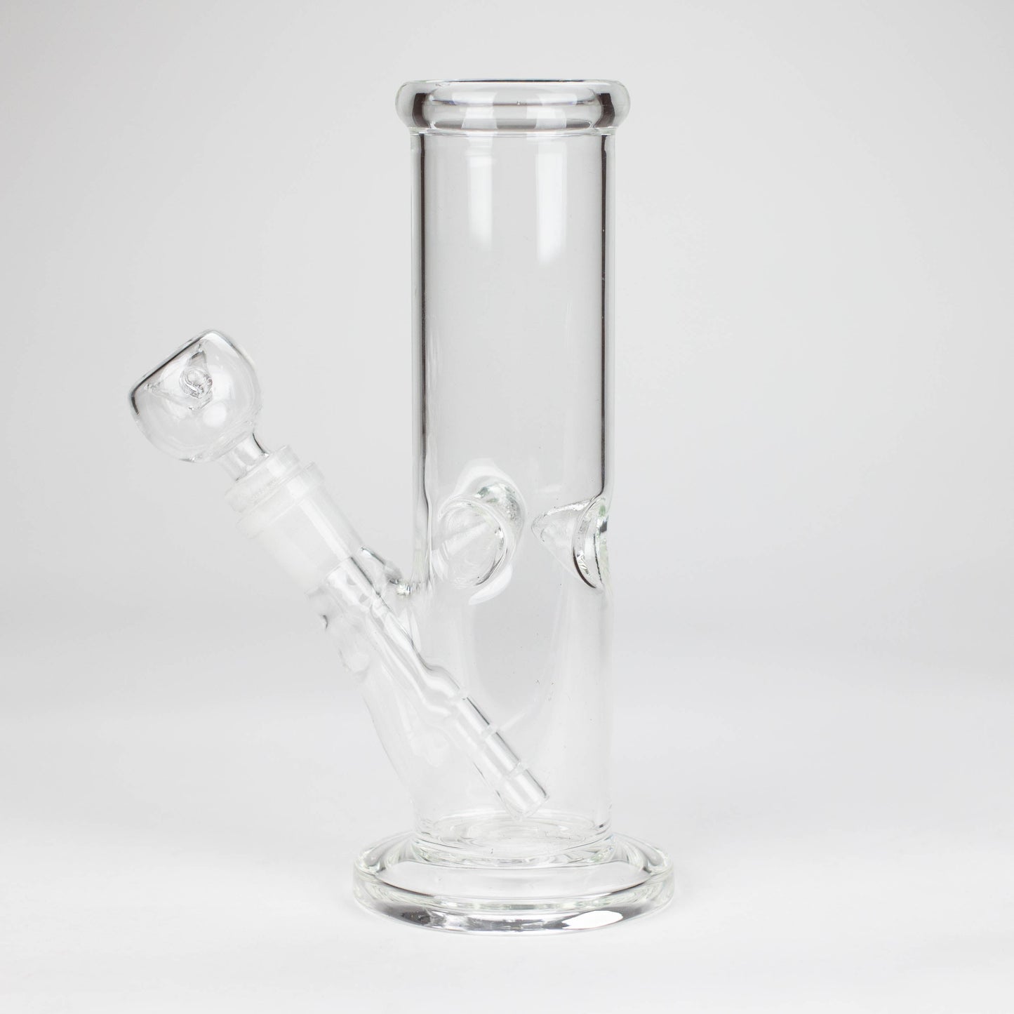 8" clear straight bong_1