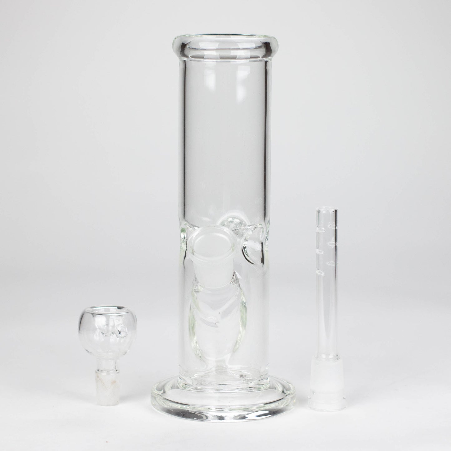 8" clear straight bong_6