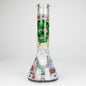 10" Glow in the dark Glass Bong With  Mushroom Skull  Design_12