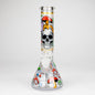 10" Glow in the dark Glass Bong With  Mushroom Skull  Design_8