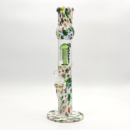 Fortune | 12.5" Silicone Hydrographic Tree Perc Waterpipe_2