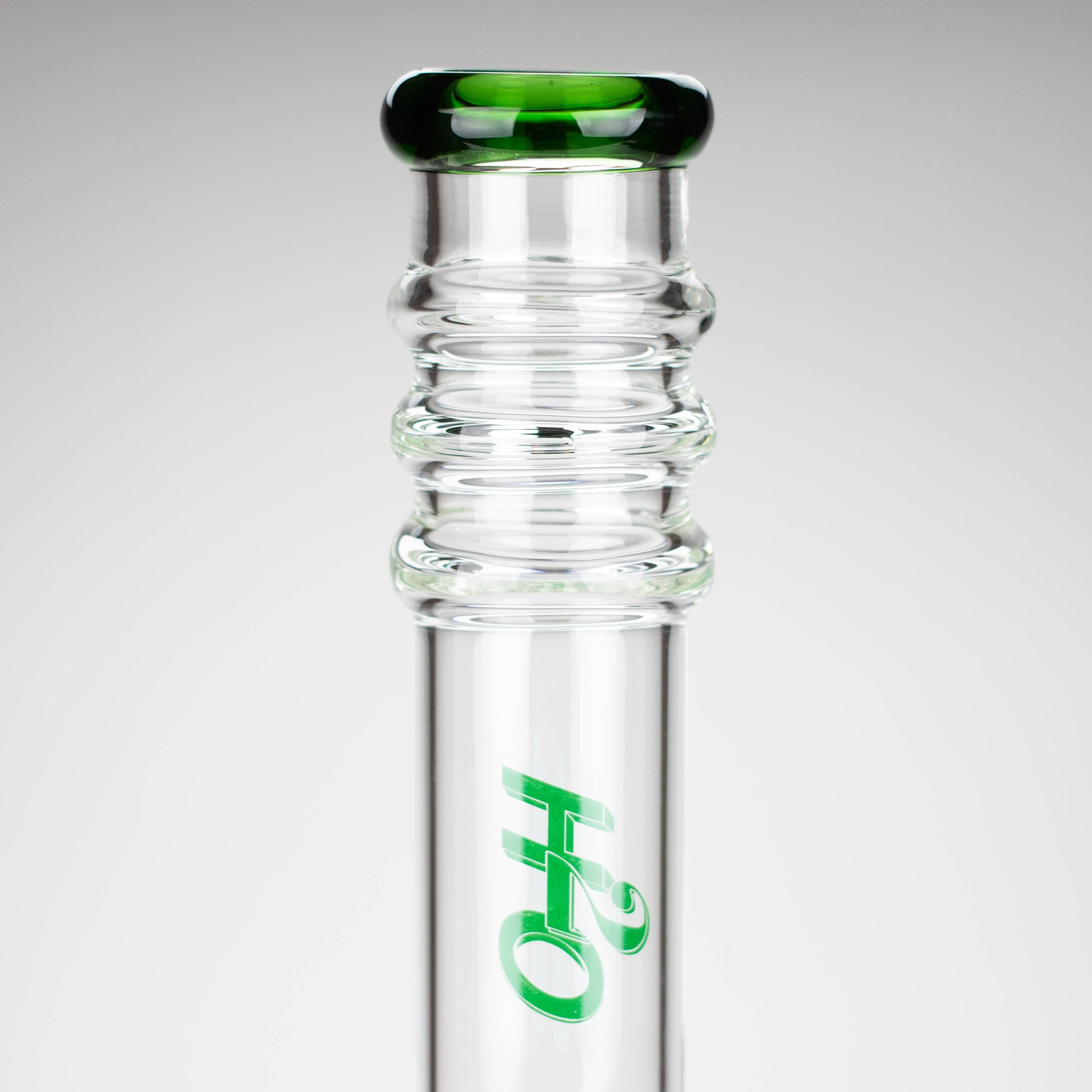 H2O | 18" 7mm glass bong with double layer honeycomb [H2O-5015]_7