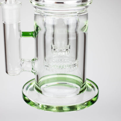 H2O | 18" 7mm glass bong with double layer honeycomb [H2O-5015]_10