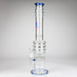 H2O | 18" 7mm glass bong with double layer honeycomb [H2O-5015]_4