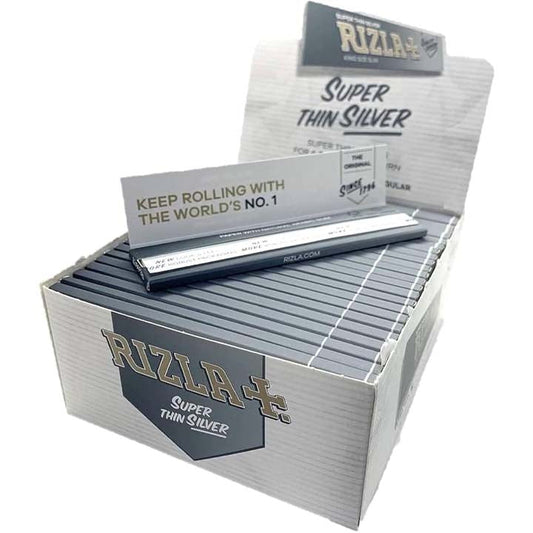 Rizla | Super Thin Silver King Size Box Of 50_0