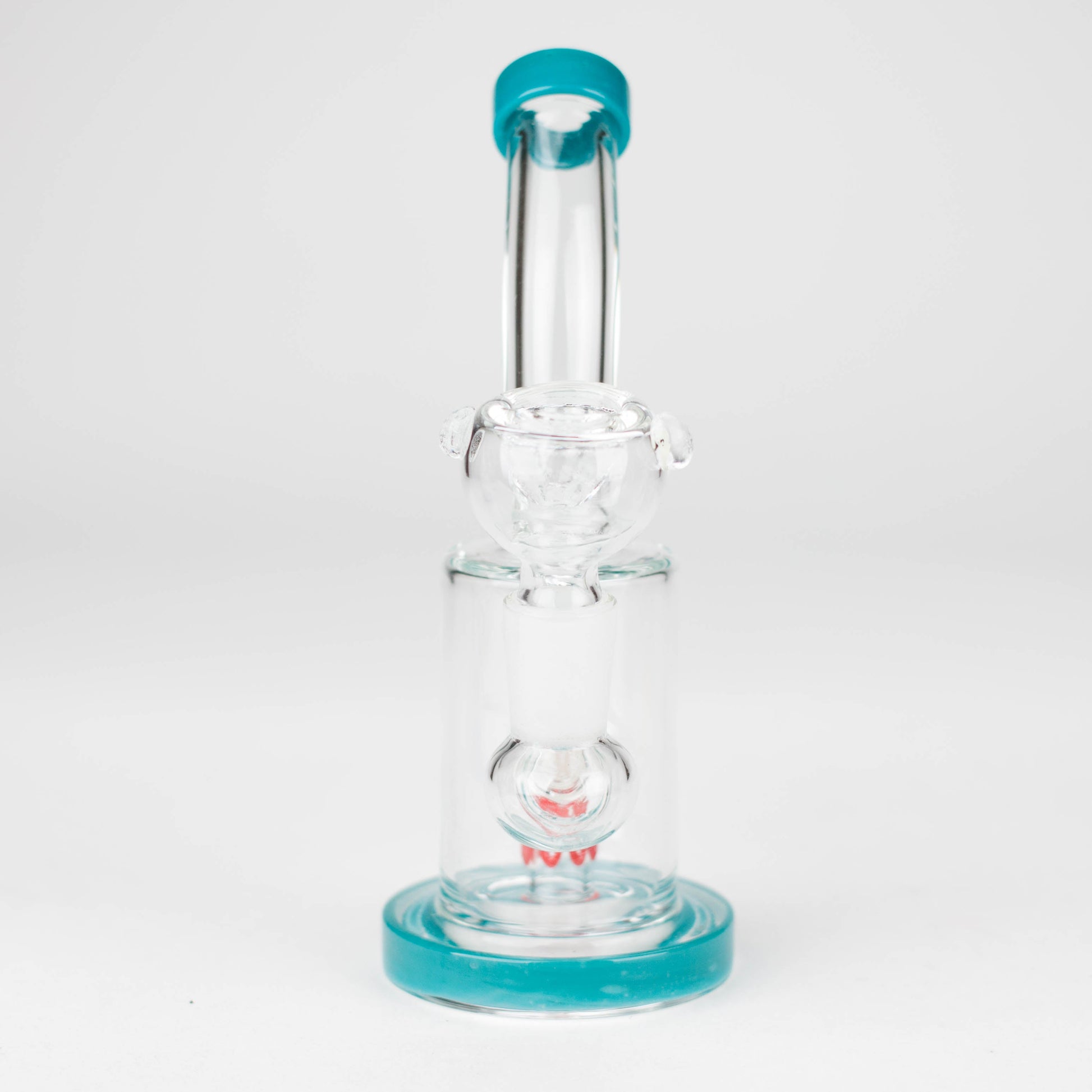 6" bent neck glass bong with diffuser-Assorted_3