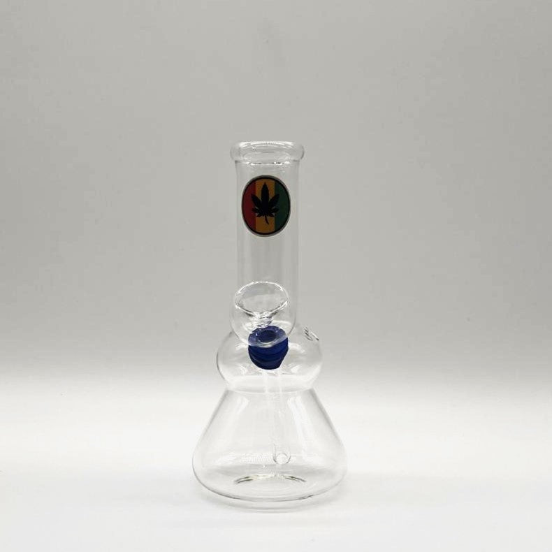 Stamped Glass Water Pipe 6" - Assorted Designs_1